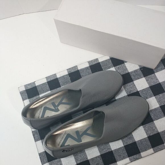 ANNE KLEIN SPORT WOMANS SHOES SLIP-ON SNEAKERS WEDGE GRAY 9.5M - Picture 11 of 11